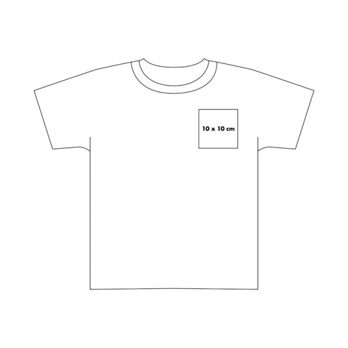 Soft cotton T-shirt with short sleeves and a round neck.