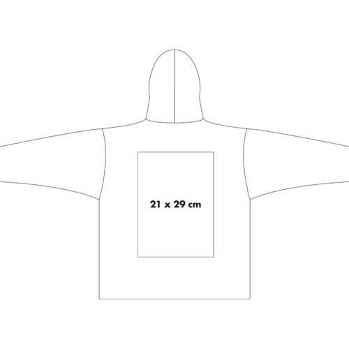 Cotton sweatshirt jacket with hood and full zipper.