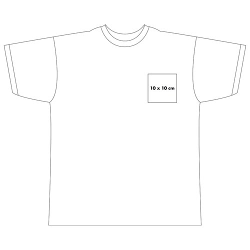 Cotton T-shirt with short sleeves and round neck.