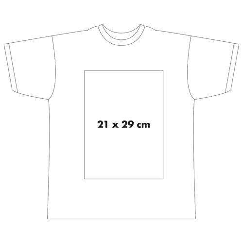 Cotton T-shirt with round neck and short sleeves.
