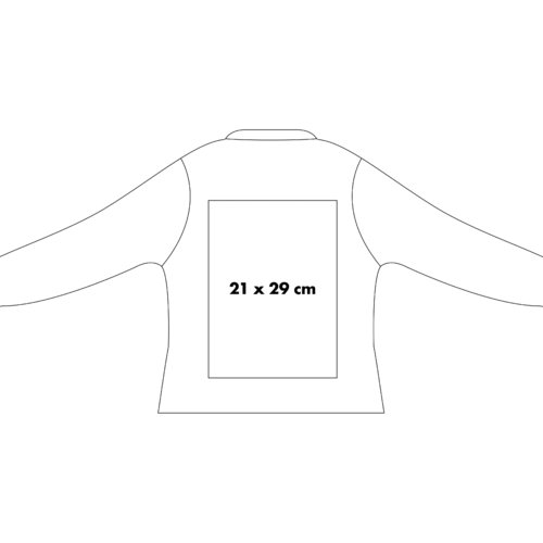 Fleece jacket with full zipper and side pockets.