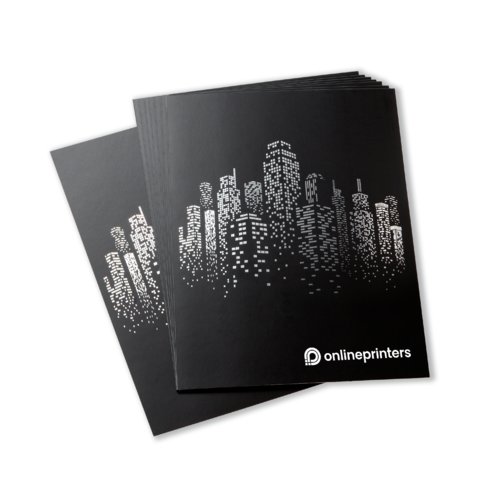 Postcards with spot hot foil stamping, CD-Format 4