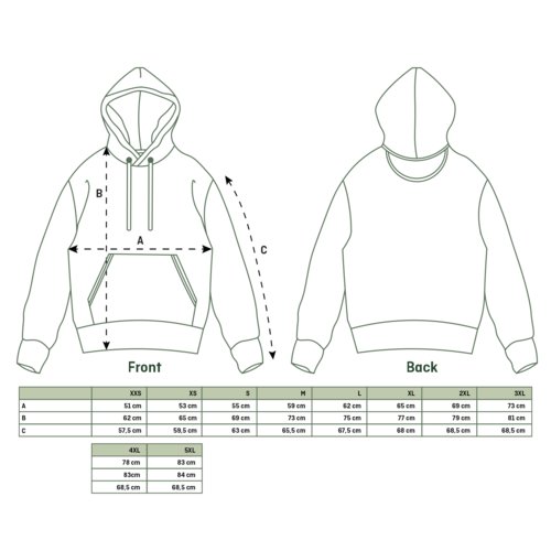 Cotton hoodie with drawstring and kangaroo pocket.