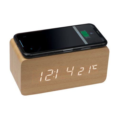 Bridgeport desk clock with wireless charger 4