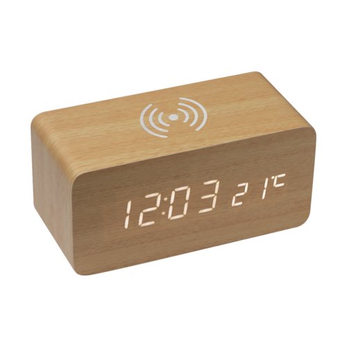 Bridgeport desk clock with wireless charger 2