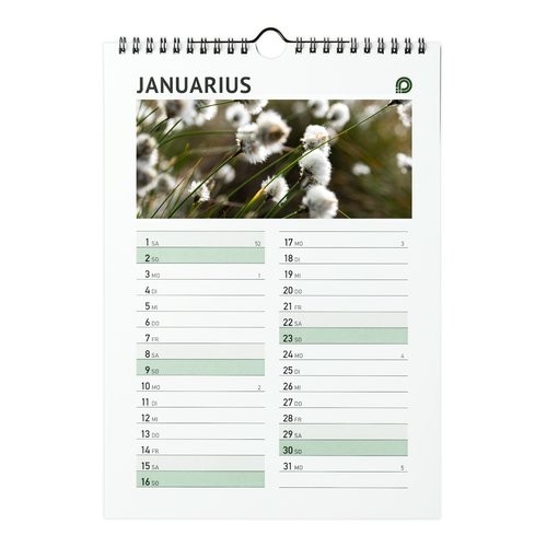 Wire-o Wall Calendars, A3 Half, 4/4 colours 3