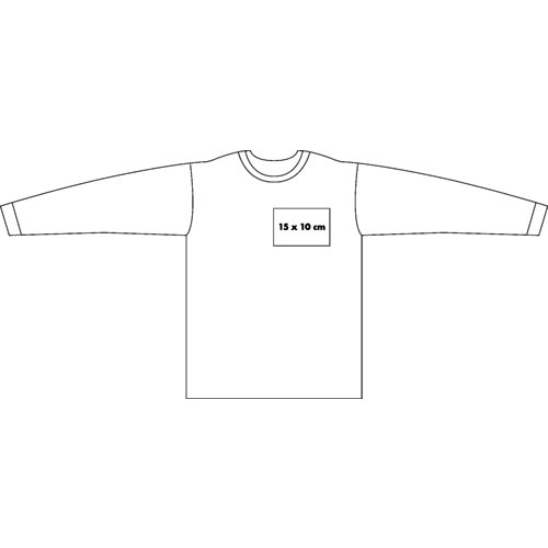 Cotton sweatshirt for men with long sleeves.