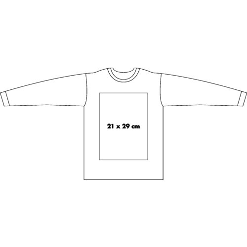 Fabric sweatshirt with long sleeves for men.