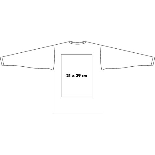 Fabric sweatshirt with long sleeves for men.