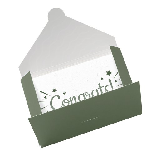 Gift card holder with tuck tab flap for DL, printed on one side 4