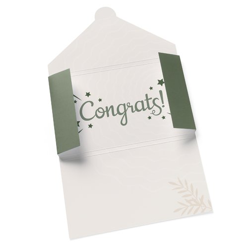 Gift card holder with tuck tab flap for DL, printed on both sides 5